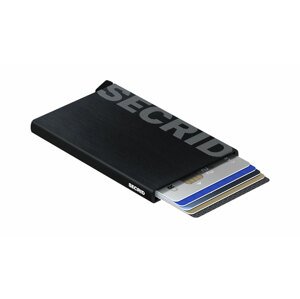 Secrid Cardprotector Laser Logo Brushed Black čierne CLa-Logo-Brushed-Black