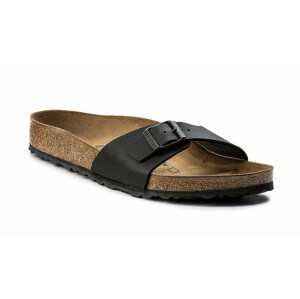 Birkenstock Madrid Birko-Flor Patent Regular Fit-5 čierne 40791-5