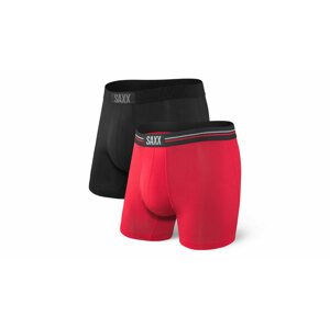 Saxx Vibe Boxer Brief 2-Pack Black / Red-M farebné SXPP2VBRD-M