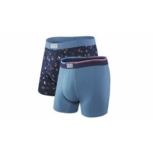 Saxx Vibe 2 Pack Boxer Brief Cheers-S modré SXPP2VCHE-S