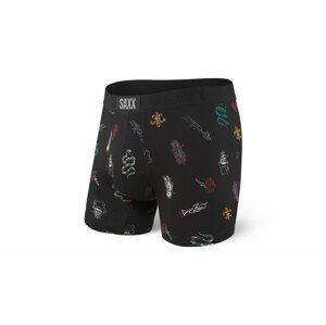 Saxx Vibe Boxer Brief Black Mardi Gras čierne SXBM35MRG