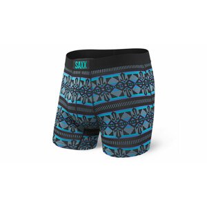 Saxx Vibe Boxer Brief Black Geo modré SXBM35BTB