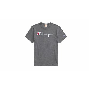 Champion Script Logo Crew Neck T-Shirt šedé 210972-F19-EM519