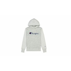 Champion Script Logo Jacquard Piqué Reverse Weave Hoodie-L šedé 214024-EM004-L