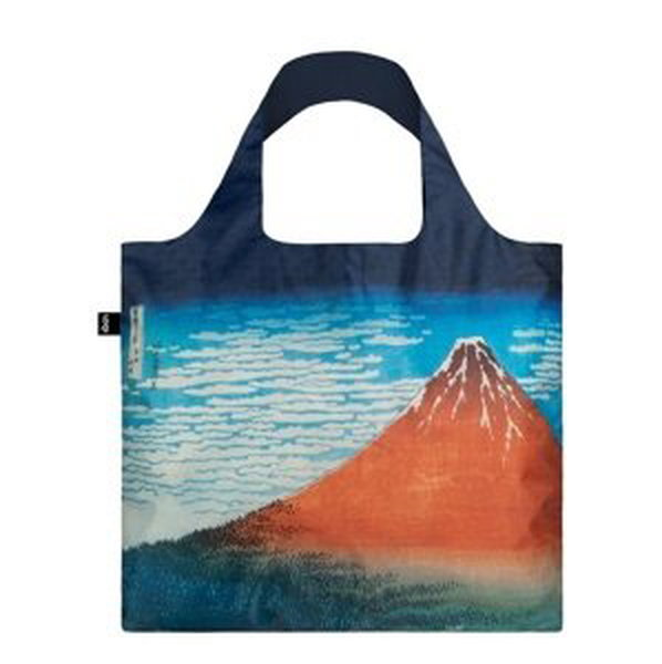 Nákupná taška LOQI Museum, Hokusai - Red Fuji, Mountains in Clear Weather