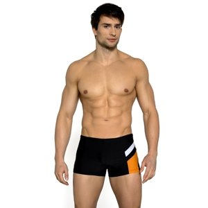 Pánske plavky 1209 black/orange