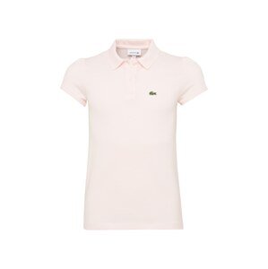 LACOSTE Tričko 'GIRL SHORT SLEEVED RIBBED COLLAR'  rosé