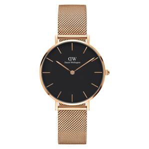 Daniel Wellington Analógové hodinky 'Classic Petite Melrose DW00100161'  ružové zlato / čierna