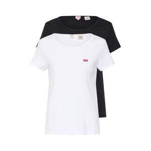 LEVI'S ® Tričko '2Pack Crewneck Tee'  čierna / biela