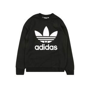 ADIDAS ORIGINALS Mikina 'Trefoil Crew'  čierna