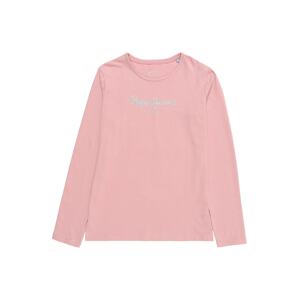 Pepe Jeans Tričko 'Hana'  rosé / strieborná