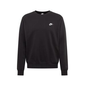 Nike Sportswear Mikina 'Club Fleece'  čierna / biela