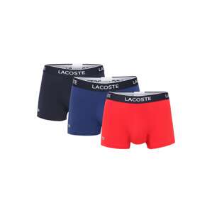 LACOSTE Boxerky 'Casualnoirs'  kobaltovomodrá / tmavomodrá / svetločervená / biela