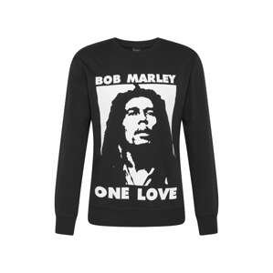 Mister Tee Mikina 'Bob Marley One Love'  čierna / biela