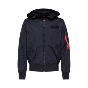 ALPHA INDUSTRIES Prechodná bunda  tmavočervená / čierna / šedobiela