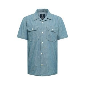 GAP Košeľa 'SS CHAMBRAY CAMP BLUE'  modrá