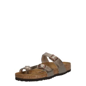 BIRKENSTOCK Žabky 'Mayari'  zlatá / tmavošedá