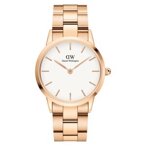 Daniel Wellington Analógové hodinky 'Iconic Link RG White'  zlatá