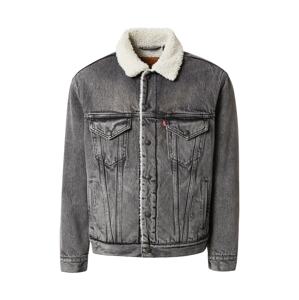 LEVI'S ® Prechodná bunda 'Vintage Fit Sherpa Trucker'  sivý denim / biela ako vlna