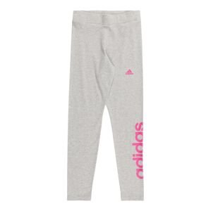 ADIDAS SPORTSWEAR Športové nohavice 'Essentials'  sivá melírovaná / pitaya