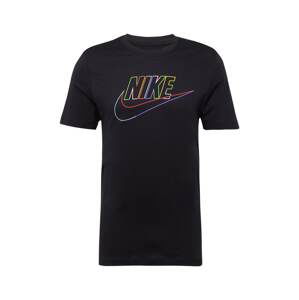 Nike Sportswear Tričko  kiwi / fialová / čierna
