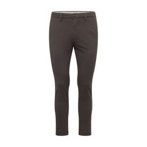 JACK & JONES Chino nohavice 'Marco Fury'  tmavohnedá