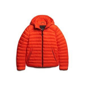 Superdry Zimná bunda 'Fuji'  neónovo oranžová / čierna