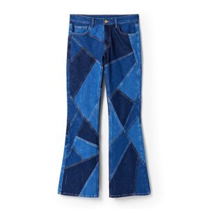 Desigual Džínsy 'María Escoté patchwork'  modrá / modrá denim