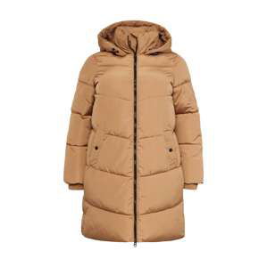 Vero Moda Curve Zimný kabát 'Chalsey'  svetlohnedá