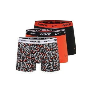 NIKE Boxerky  oranžová / čierna / biela