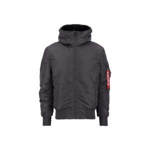 ALPHA INDUSTRIES Prechodná bunda  tmavosivá / červená / biela