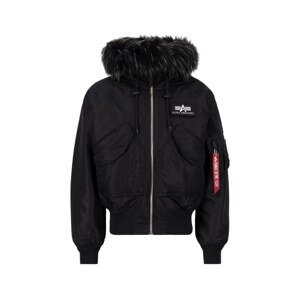 ALPHA INDUSTRIES Zimná bunda '45P'  červená / čierna / biela