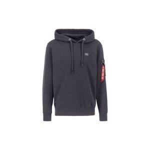 ALPHA INDUSTRIES Mikina 'X-Fit'  tmavosivá / červená