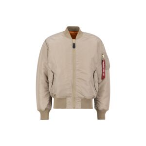 ALPHA INDUSTRIES Prechodná bunda  piesková / červená / biela