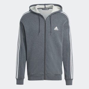 ADIDAS SPORTSWEAR Športová mikina so zipsom 'Essentials'  modrá / sivá / biela