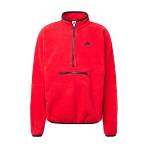 Nike Sportswear Mikina 'Club Polar'  červená / čierna