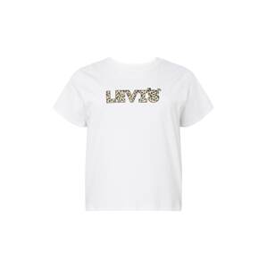 Levi's® Plus Tričko 'PL Perfect Tee'  béžová / tmavohnedá / biela