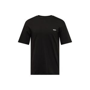 JACK & JONES Tričko 'BLACK'  čierna / šedobiela