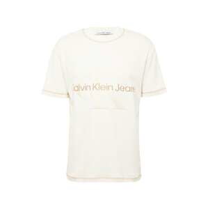 Calvin Klein Jeans Tričko  telová / hnedá