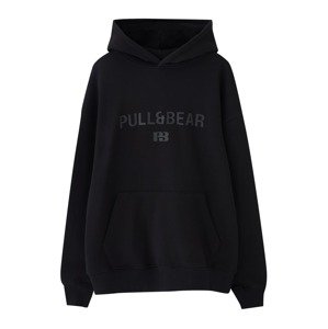 Pull&Bear Mikina  tmavosivá / čierna