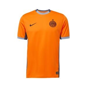 NIKE Funkčné tričko 'INTER'  svetlosivá / oranžová / čierna