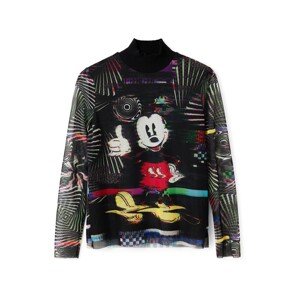 Desigual Tričko 'TS_MICKEY_CRAZY'  žltá / jasne červená / čierna / prírodná biela