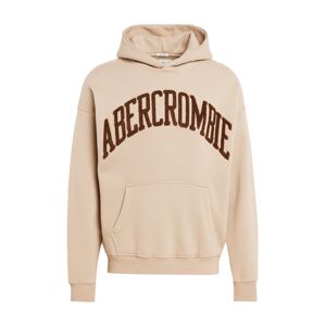 Abercrombie & Fitch Mikina  hnedá / svetlohnedá