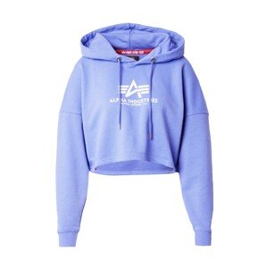 ALPHA INDUSTRIES Mikina  levanduľová / biela