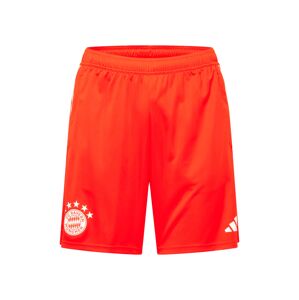 ADIDAS PERFORMANCE Športové nohavice  oranžovo červená / biela