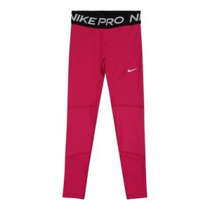 NIKE Športové nohavice 'Pro'  grenadínová / čierna / biela