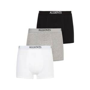 AllSaints Boxerky 'WREN'  sivá melírovaná / čierna / biela