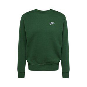 Nike Sportswear Mikina 'Club Fleece'  zelená / biela