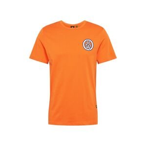 G-Star RAW Tričko  námornícka modrá / oranžová / biela