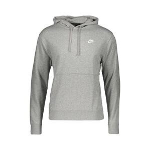 Nike Sportswear Mikina 'Club'  sivá melírovaná / biela